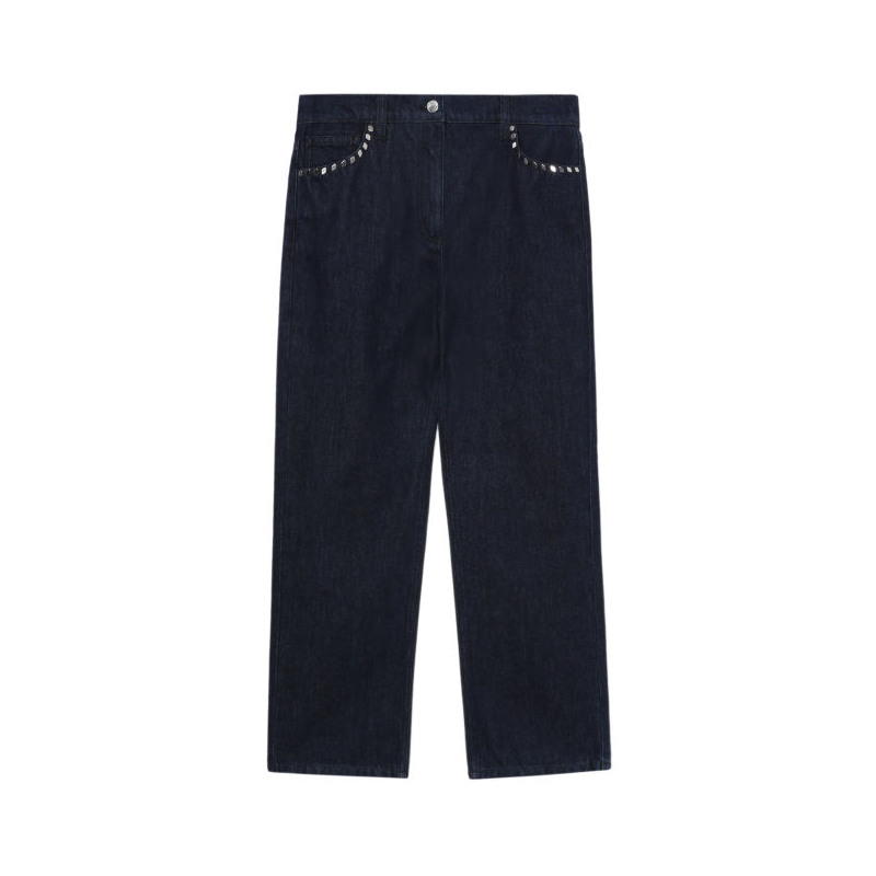 IRO NIGHT Jeans Women's Gray Moderate Straight Fit Pants