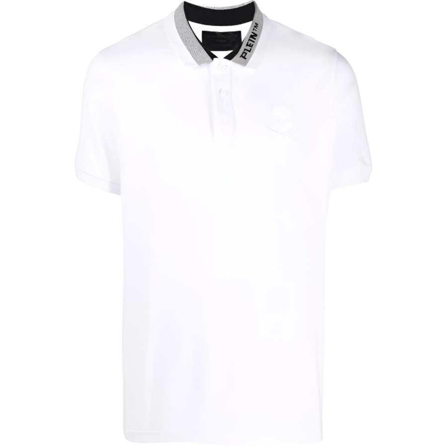 Philipp Plein logo embroidered polo shirt