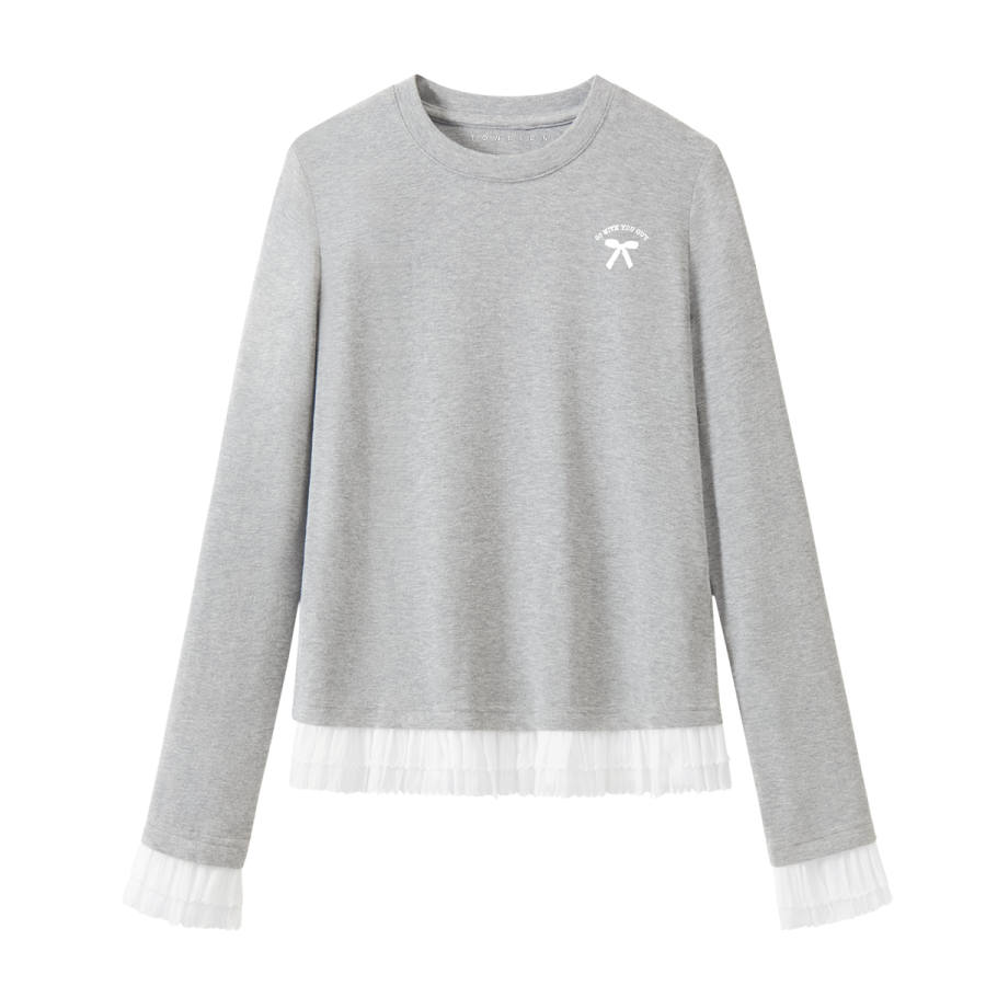 Tonlion T Shirts Women's Crew Neck Moderate Straight Fit