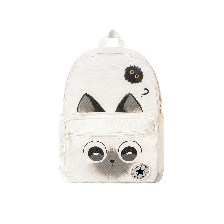 Converse Converse Polyester Ragdoll Cat Backpack Medium Unisex Feather White