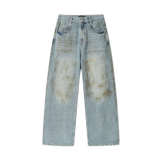DANGEROUSPEOPLE Jeans Unisex Blue Moderate Straight Fit Pants