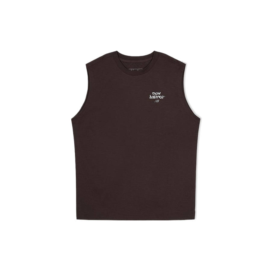 New Balance New Balance Tank Tops Unisex Dark Brown Crew Neck Moderate Other