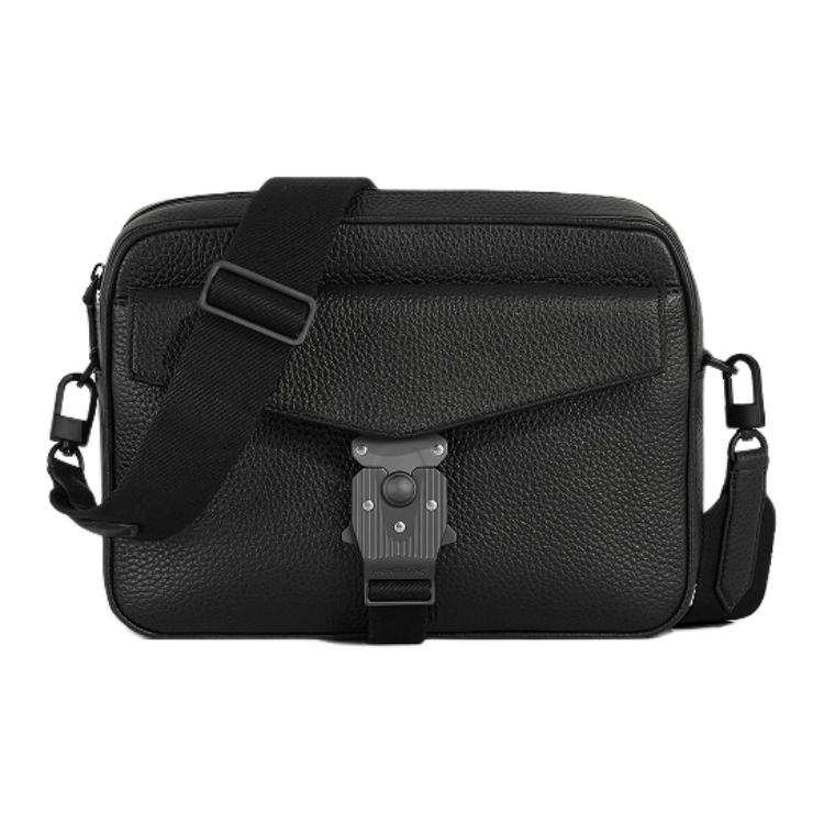 MONTBLANC Leather Envelope Bag, Shoulder Bag Women's Black