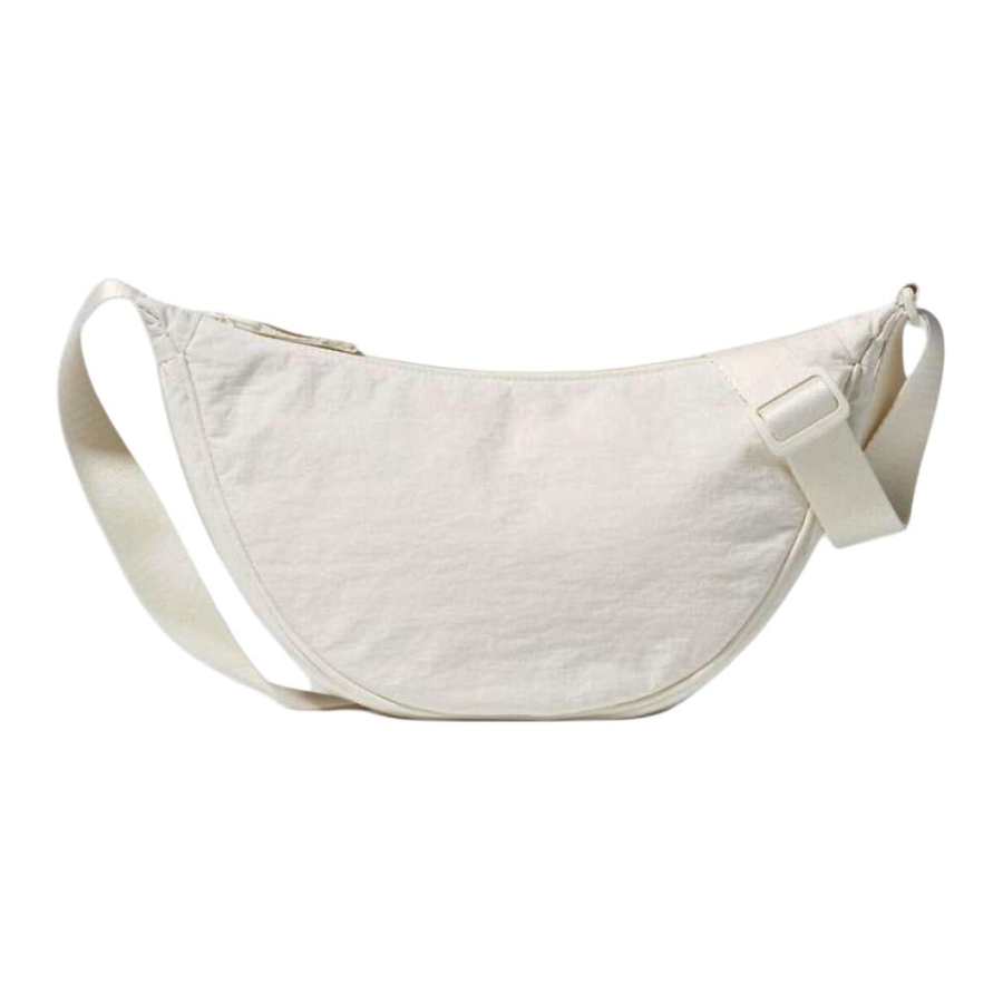 UNIQLO Polyamide Dumpling Bag, Shoulder Bag, Crossbody Bag Unisex White