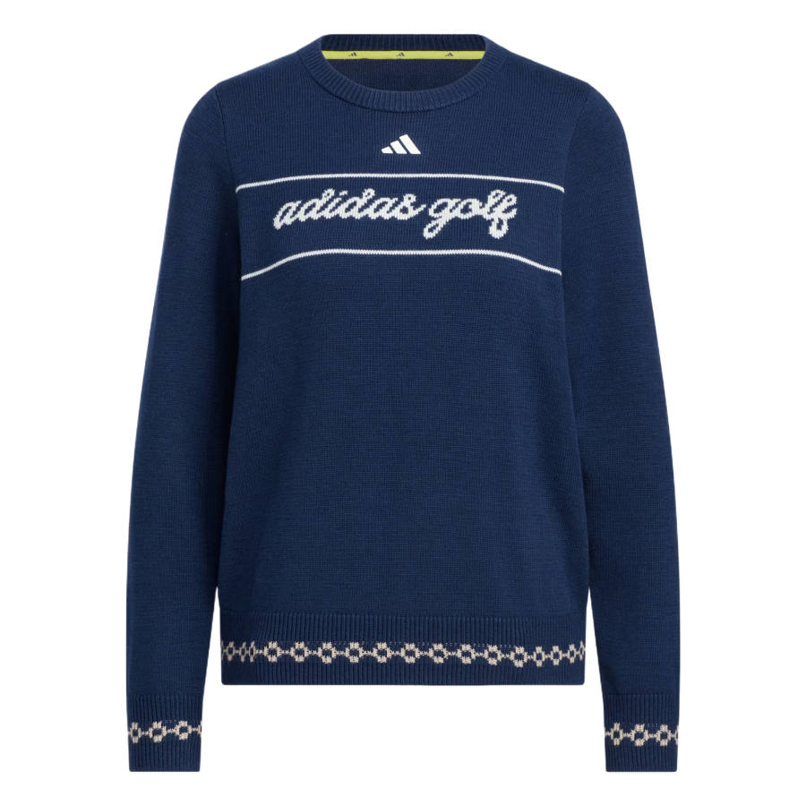 Adidas Adidas Knitwear Women's Collegiate Marine Blue Crew Neck Moderate