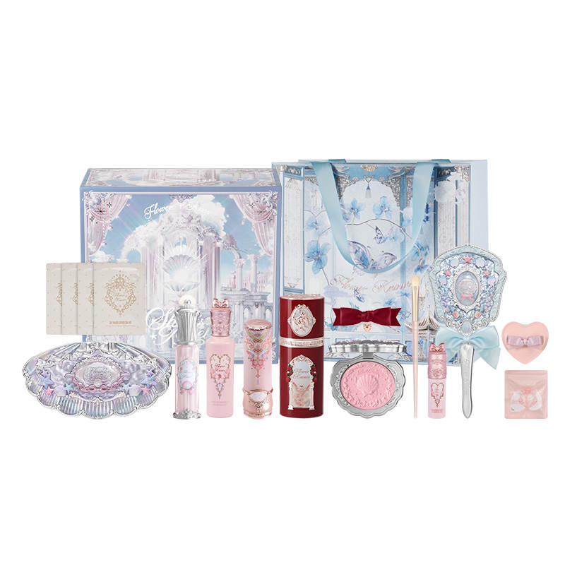 Flower Knows Coral Dream Box Easy to Blend Natural Glossy Lip Smudge Proof Shiny