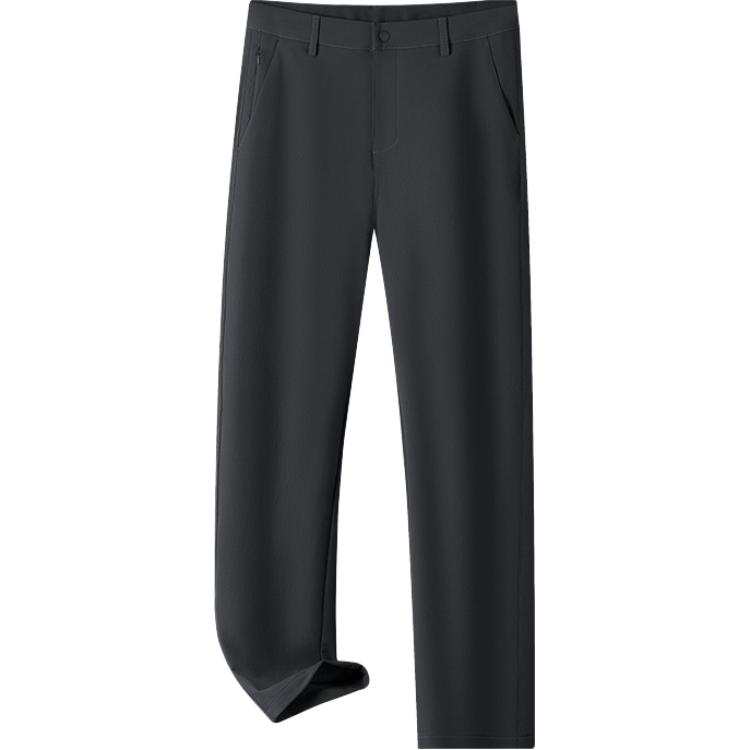Hodo Casual Pants Men's Thickened And Fleece Lined Straight Fit Pants