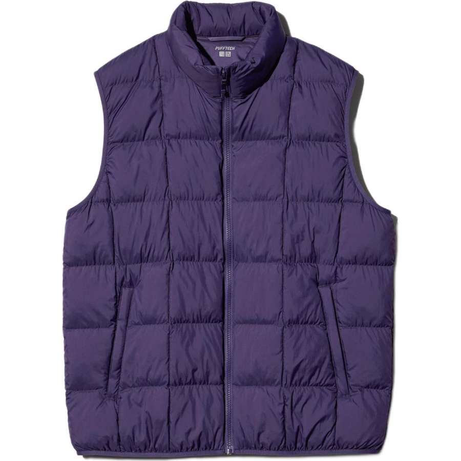 UNIQLO Vests Unisex Purple Stand Collar Moderate Other