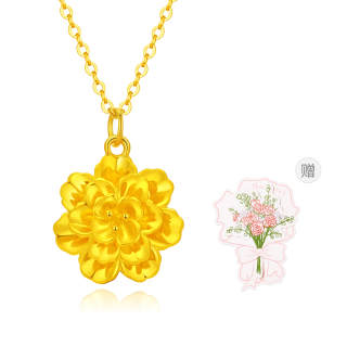 Lao Feng Xiang Gold Necklace Women's