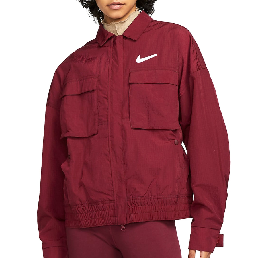 Nike Nike AS W NSW SWSH WVN Jacket Unisex Burgundy