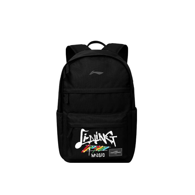 Li-Ning Li Ning Polyester Backpack Unisex Black