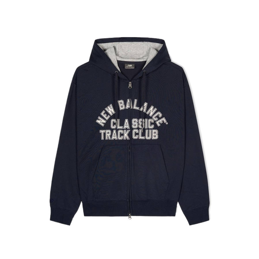 New Balance New Balance Sweatshirts Unisex Marine Blue Hooded Moderate Regular