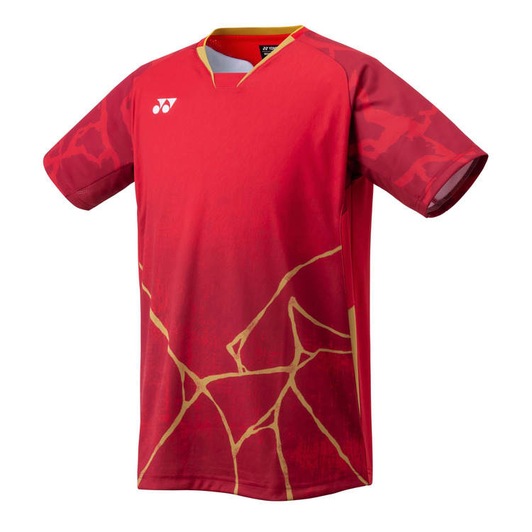 YONEX T Shirts Men's V Neck Moderate