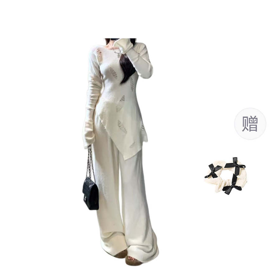 CPAURA Casual Suits Women's V Neck Moderate Long