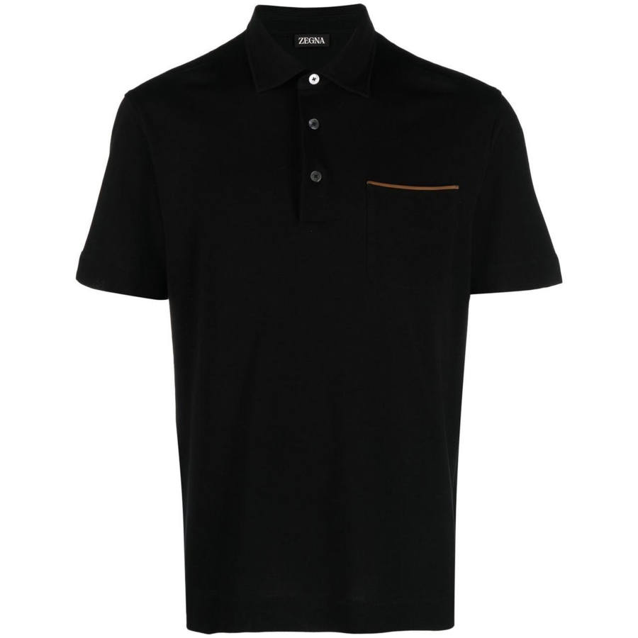 Ermenegildo Zegna short-sleeve cotton polo shirt