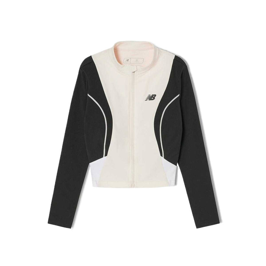 New Balance New Balance Jackets Women's Carbon Black X Beige Stand Collar Moderate Other