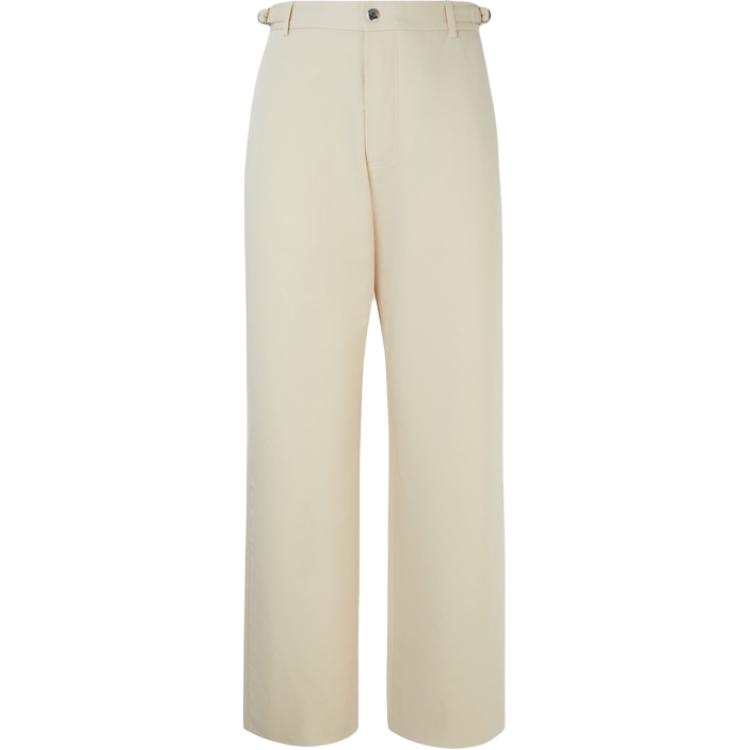 Jacquemus Casual Pants Men's Light Yellow Moderate Straight Fit Pants