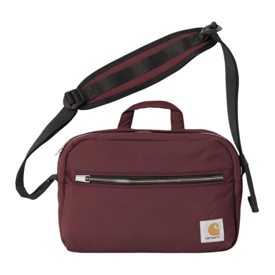 Carhartt WIP Nylon Shoulder Bag Unisex Burgundy