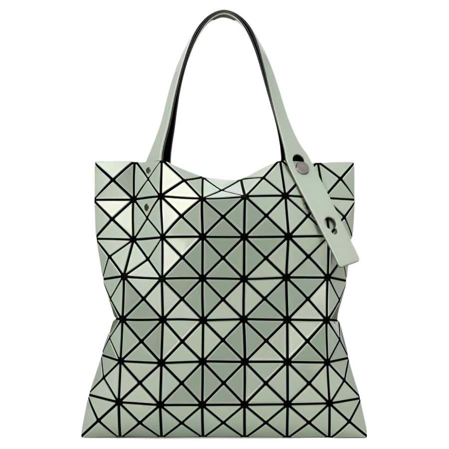 ISSEY MIYAKE Prism Polyvinyl Chloride Resin Tote Bag, Shopping Bag, Handbag, Shoulder Bag Women's Olive Green
