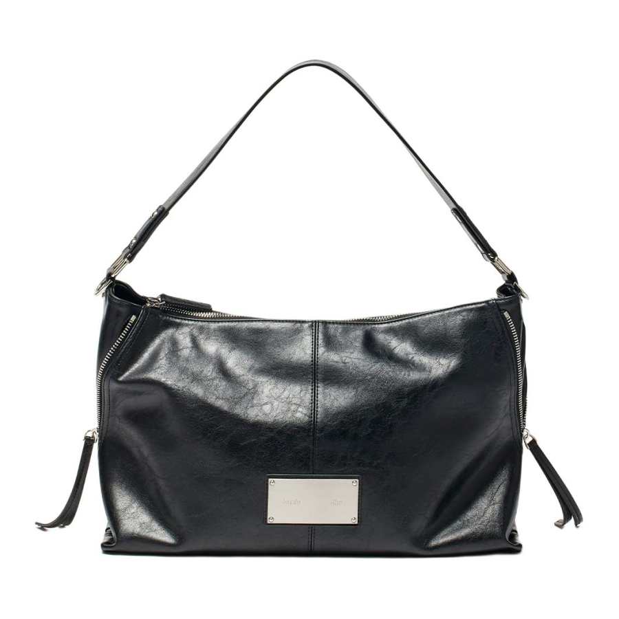 MATIN KIM Synthetic Leather Shoulder Bag Women's Black