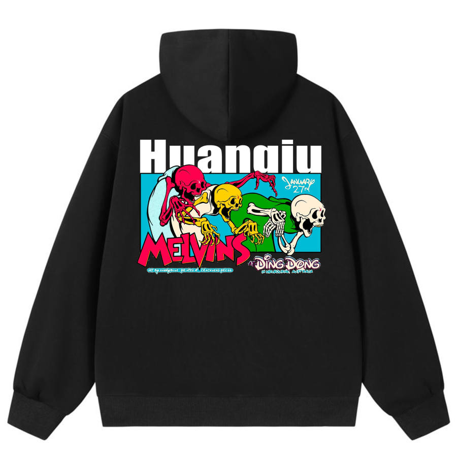 HUANQIU Sweatshirts Unisex Hooded Moderate Regular