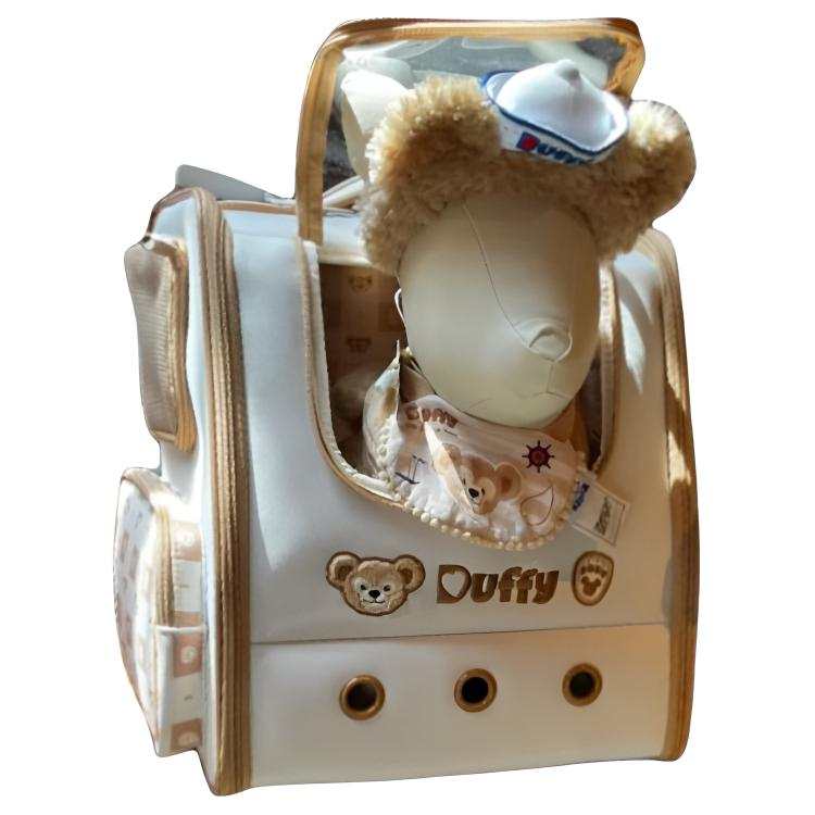 Disney Duffy And Friends Polyester Backpack Women's Beige