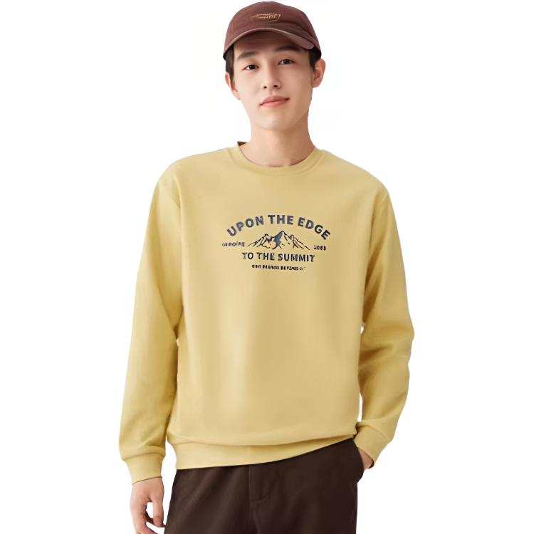 361° Sweatshirts Unisex Golden Chrysanthemum Crew Neck Moderate Regular