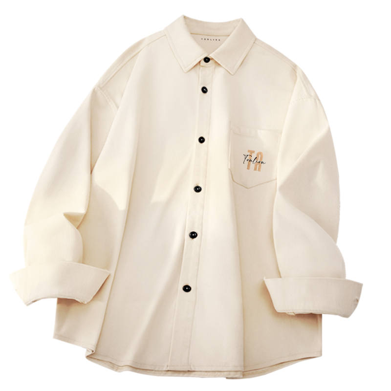 Tonlion Shirts Unisex Lapel Moderate Shirt