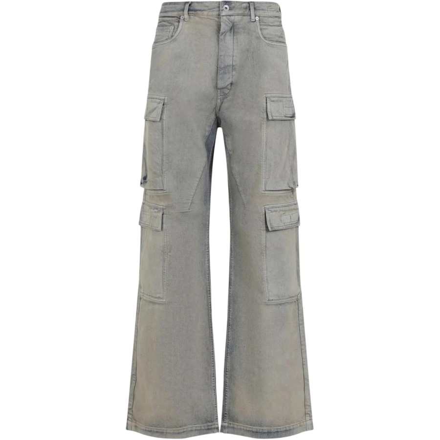 Rick Owens DRKSHDW Pocket Detailed Straight Leg Jeans