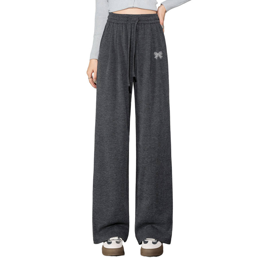Tonlion Casual Pants Women's Moderate Straight Fit Pants