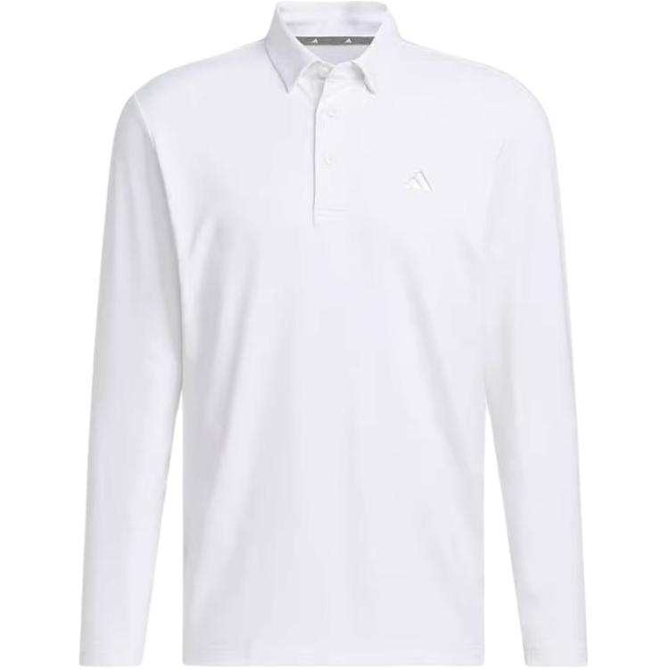 Adidas Adidas Clothing Polo Shirts Men's White Polo Collar Moderate Straight Fit