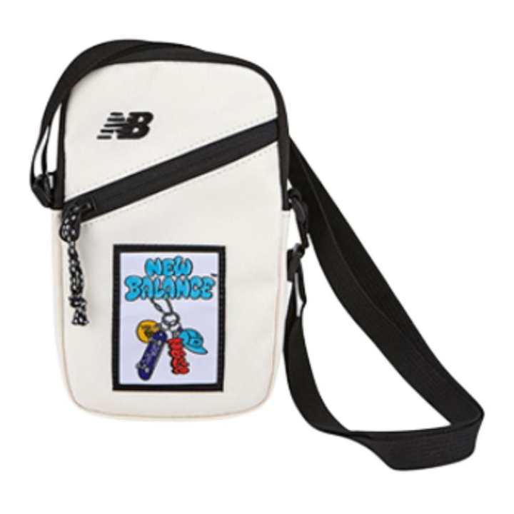 New Balance New Balance Polyester Cell Phone Pouch Unisex Ivory White