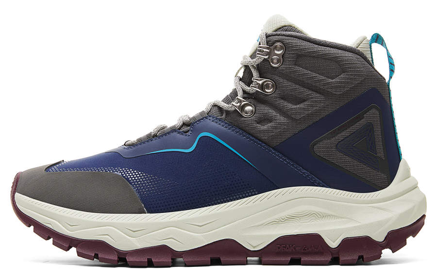 PEAK Cushioning Abrasion Resistant Rebound High top Casual Shoes Men's Blue Gray