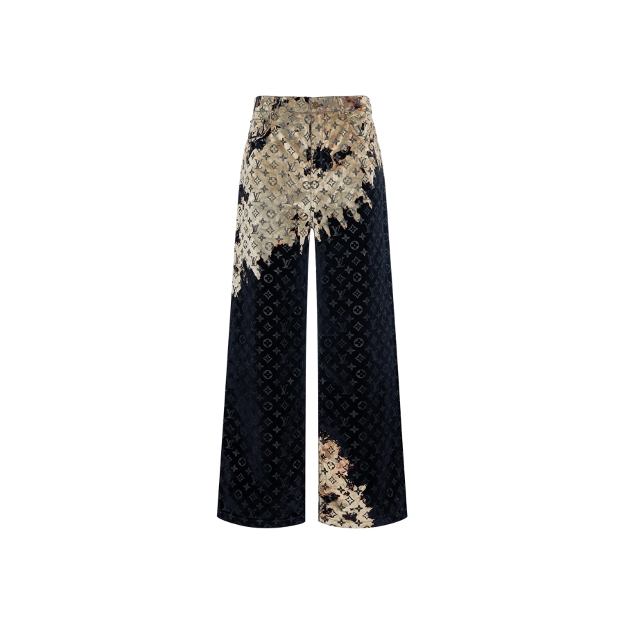 LOUIS VUITTON LOUIS VUITTON Monogram Bleached Denim Pants