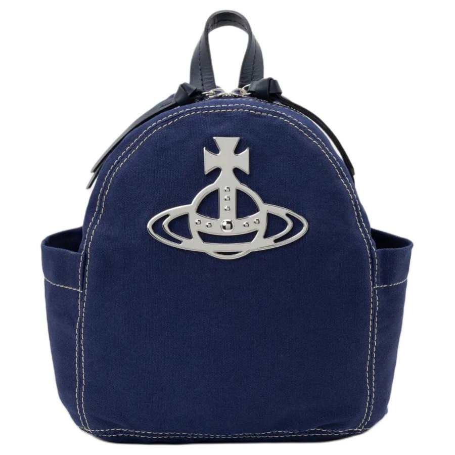 Vivienne Westwood Canvas Backpack Small Unisex Blue