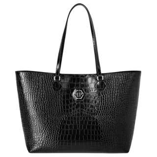 PHILIPP PLEIN Calfskin Shoulder Bag Women's Black