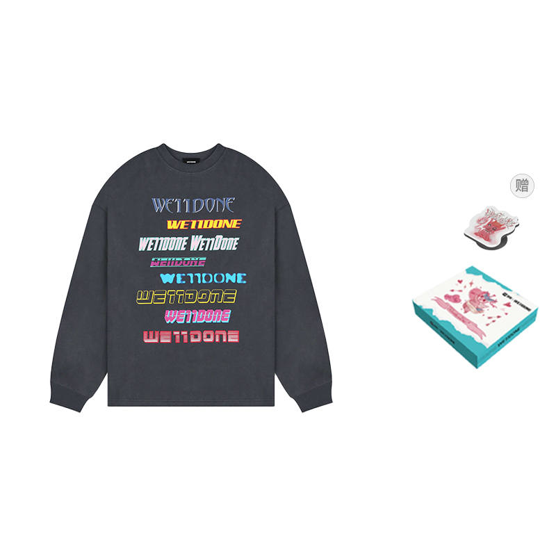 WE11DONE WE11DONE Logo-print Rib-trimmed Sweatshirt