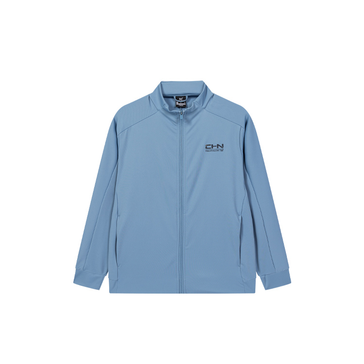 361° Trench Coats Men's Ancient Blue Stand Collar Moderate Other