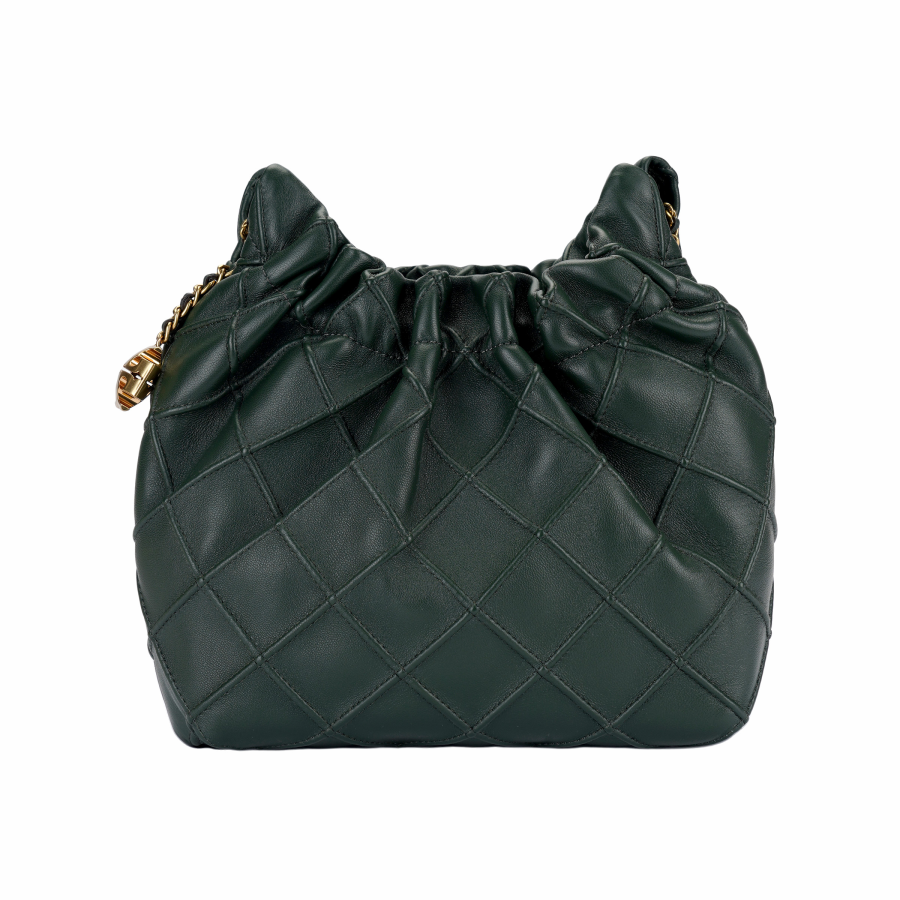 TORY BURCH Fleming Sheepskin Shoulder Bag, Crossbody Bag Mini Women's Green