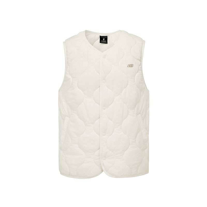 Skechers Vests Unisex Pure White/01SV V Neck Moderate Other