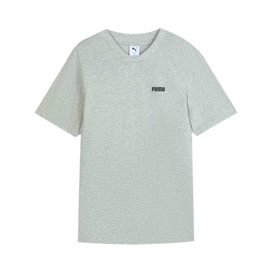PUMA ESS SMALL LOGO T Shirt Men's Light Mixed Gray