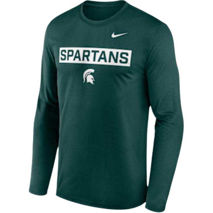 Nike Nike Michigan State Primetime Legend 2-Hit Men's Nike Dri-FIT College Long-Sleeve T-Shirt