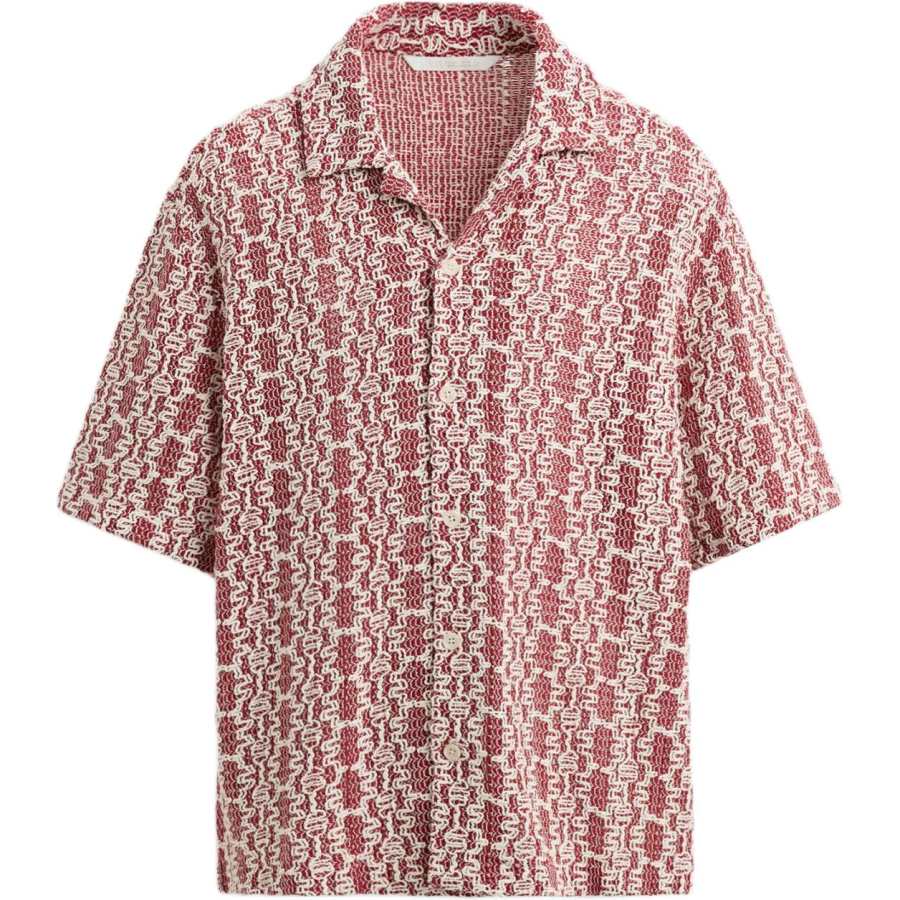 ZARA ZARA Shirts Men's White/Red Moderate
