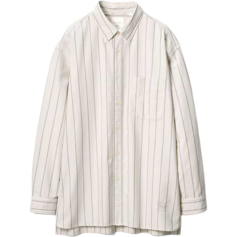 UNIQLO Shirts Men's Beige Lapel Moderate