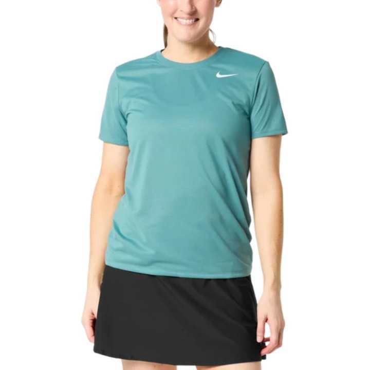 Nike Nike Clothing T Shirts Women's Smolder Blue Crew Neck
