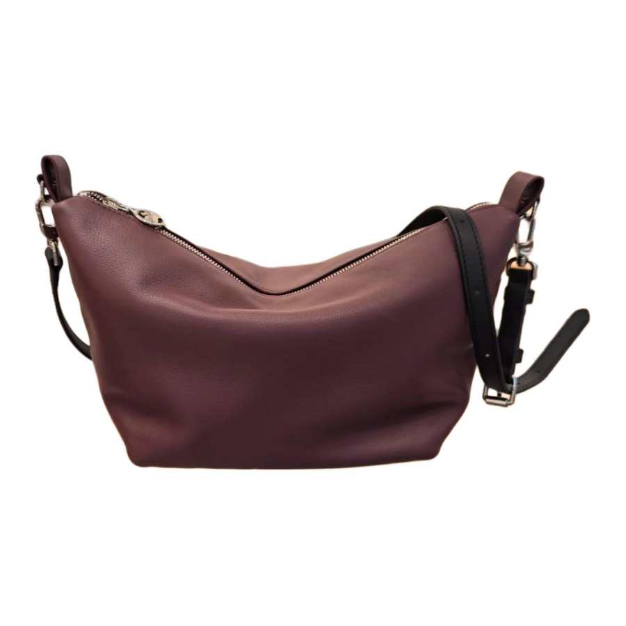 LONGCHAMP Nylon Fabric Handbag, Shoulder Bag Medium Women's Red