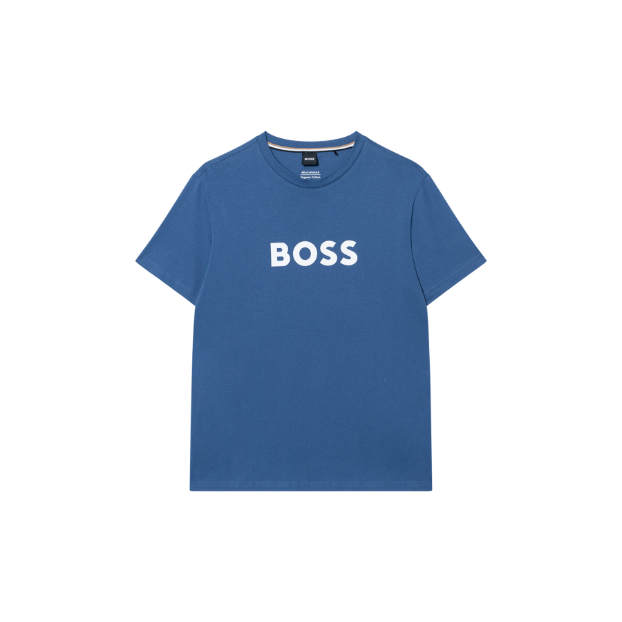 HUGO BOSS T Shirts Men's Blue Crew Neck Moderate