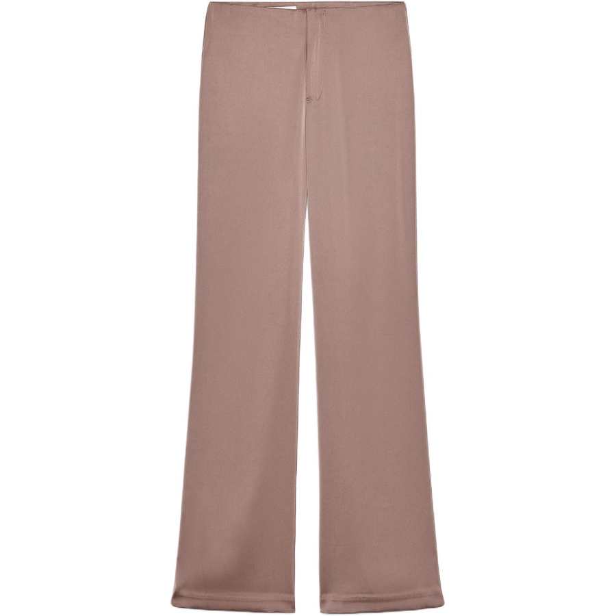 ZARA Casual Pants Women's Light Pink Red Moderate Straight Fit Pants