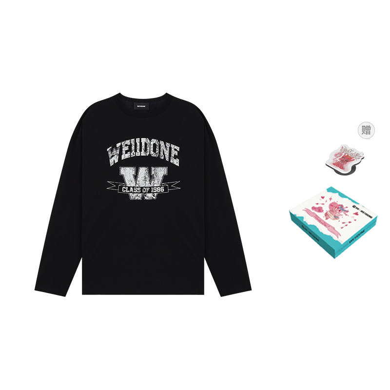 WE11DONE WE11DONE Logo print Long sleeve T shirt