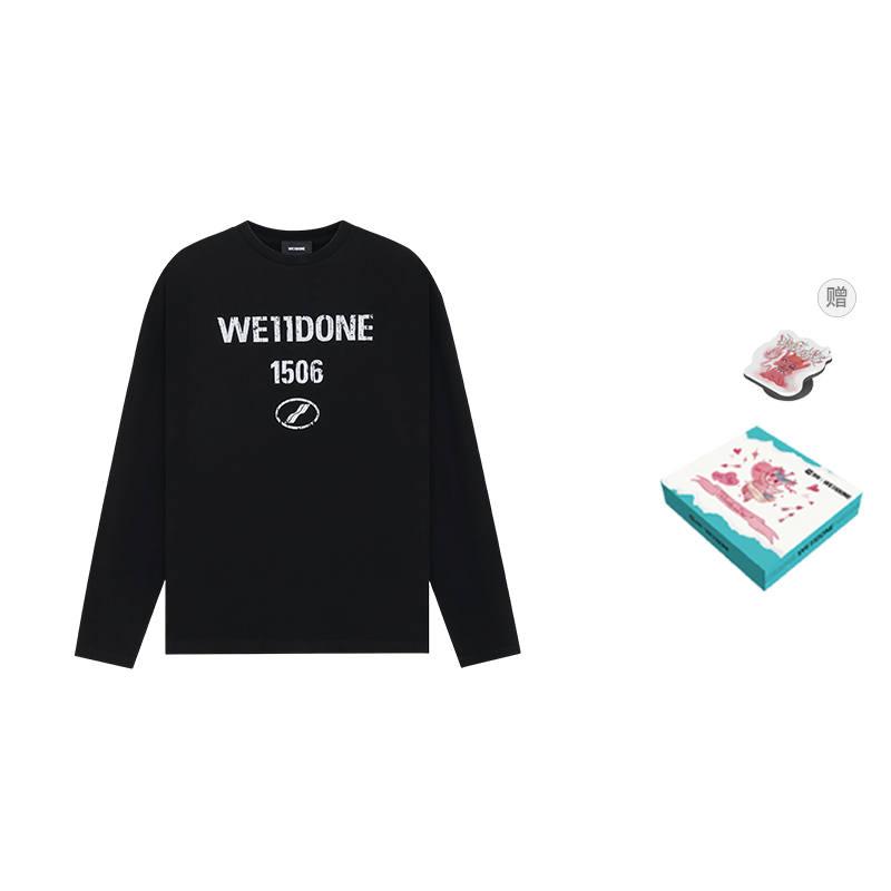WE11DONE SS25 T Shirt Unisex Gift Box Set Included Clothing